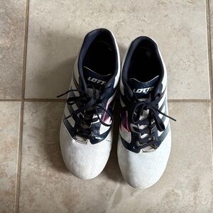 Adidas Navy and Pink girls soccer cleats